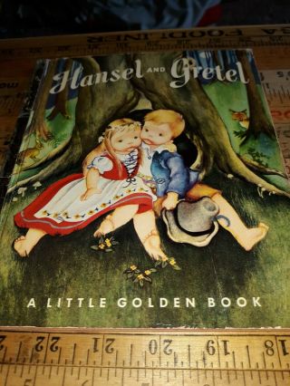 Vintage Hansel And Gretel A Little Golden Book Copyright 1954