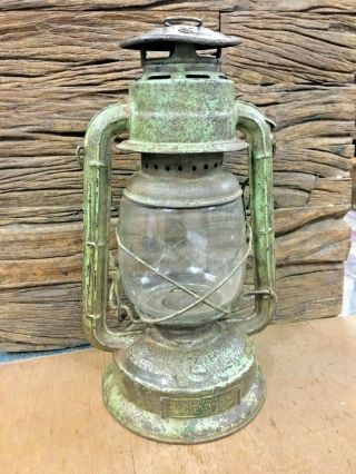 Old Vintage Feuerhand Hurricane No.  260 Kerosene Oil Lantern Mark Glass