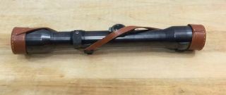Antique Austrian K.  Kahles Wier Rifle Scope H/4 X 60 W/mounts & Leather Caps