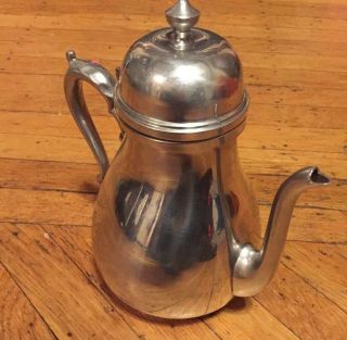 Vintage Pewter Tea Pot / Coffee Pot Kettle