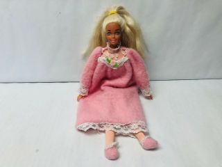 Vintage Bedtime Barbie Doll 1993 Mattel 1990s Girl Toys,  Soft Barbie Doll,  Lovie