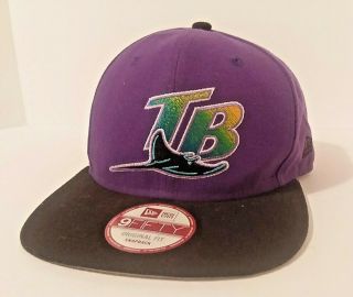 Tampa Bay Devil Rays Inaugural Season 1998 Strap Back Hat Logo Athletic Mlb