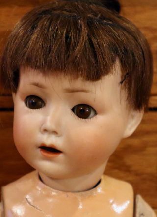 14 " Antique German Bisque Schonau Hoffmeister Hannah Character Baby Doll