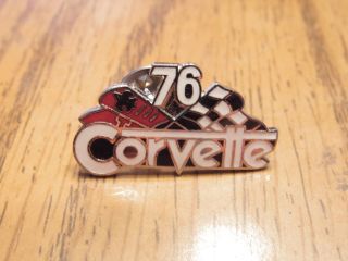 Vintage 1976 Chevy Corvette Hat Lapel Pin - Chevrolet