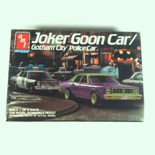 Vintage Joker Goon Car/gotham City Police Car 1/25 Model Kit