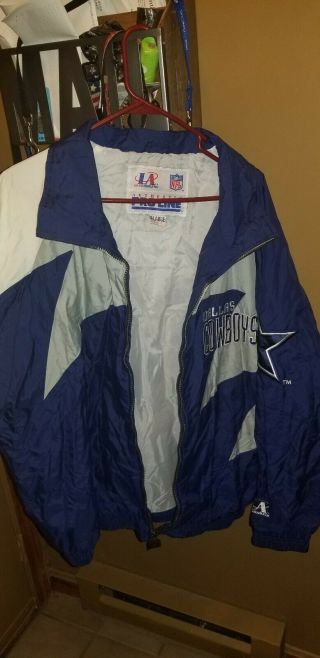 Vintage 90s Dallas Cowboys Logo Athletic Jacket Sharktooth Nfl Proline Xl