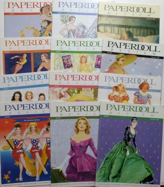 Vintage 12 Paper Doll Review Magazines Back Issues Jim Howard Marilyn Henry