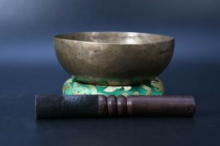 Old Meditation Healing Singing Bowl Antique Tibetan Handmade Mantra Chakra Nepal