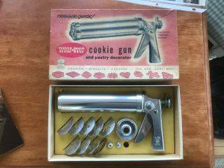 Wear Ever Vintage Cookie Gun Pastry Decorator Dial In Thickness