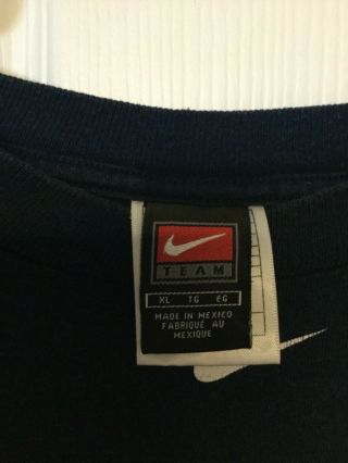 York Yankees Nike Baseball Cotton blue Long Sleeve Mens Shirt T size XL 2