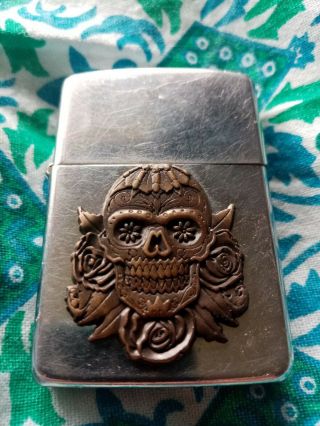 Very Old Zippo Skull Comes With 2016 Unfired Insert Grab A Bargain