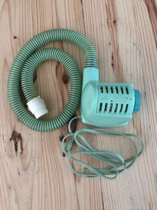 Vintage Lady Sunbeam Hair Dryer Turquoise Dryer Only
