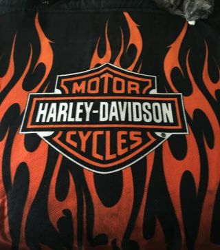 Harley Davidson Throw Blanket (cat In Picture Not)