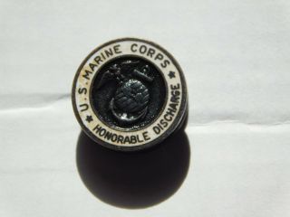 Vintage Wwii Pin Usmc Us Marine Corps Honorable Discharge Cufflink
