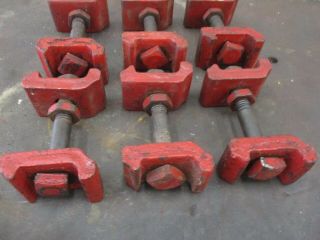 IH Farmall M H MTA Set Of 6 Rear Wheel Bolts & Clamps Wedges Antique Tractor 26 3