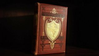1879 The Poetical Of Sir Walter Scott Vintage Victorian Antique Gold Gilt