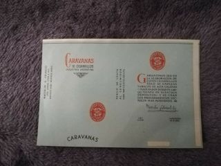 Caravanas - Argentina Cigarette Pack Label Wrapper