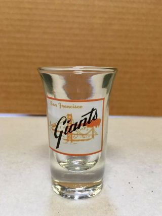 San Francisco Giants Shot Glass Vintage Collectors Baseball Mlb