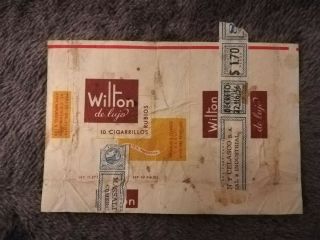 Wilton (2) - Argentina Cigarette Pack Label Wrapper