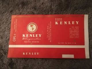 Kenley - Argentina Cigarette Pack Label Wrapper