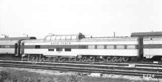 B&w Negative Auto - Train Railroad Dome Car 542 Sanford,  Fl 1980