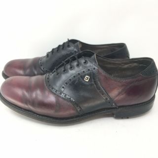 Vintage Footjoy Classic Golf Shoes Wingtip Men’s Size 10 D Brown Black Leather