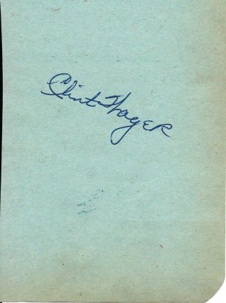 Clint Wager (d96) & Boag Johnson (d05) Signed Vintage Album Page 1949 - 50 Pistons