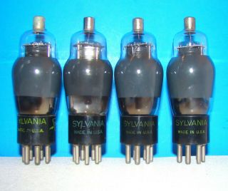No 6a7 Sylvania Type Radio Amplifier Vintage Vacuum Tubes 4 Valve St 6a7g
