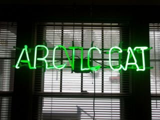 Vintage Arctic Cat Dealer Neon Sign Artic