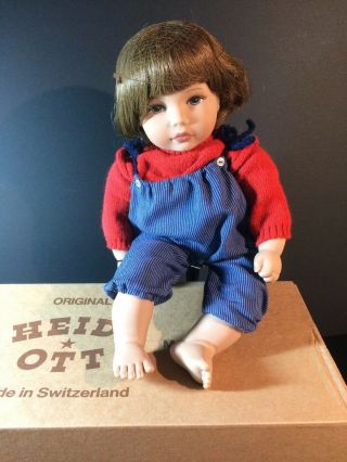 Heidi Ott Artist Doll " Romun " K285 Boy Vintage 1985 Tagged Box Signed Doll
