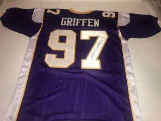 Everson Griffen Of The Minnesota Vikings Signed Custom Jersey Jsa.