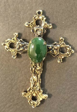 Jade Cross Pendant From The 1970 