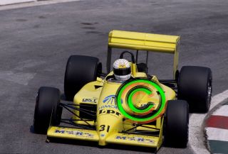 Racing 35mm Slide F1,  Gabriele Tarquini - Coloni,  1988 Mexico Formula 1