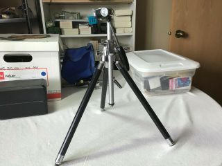 Vintage Manon Hd All Metal Telescoping Camera Tripod Made In Japan 63 " Tall