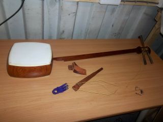 Vintage Japanese Shamisen Stringed Wood Musical Instrument Broken