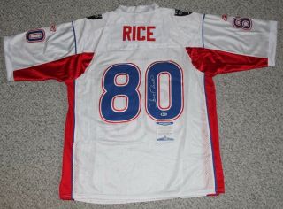 Jerry Rice Signed Autographed Oakland Raiders 2003 Pro Bowl Jersey Bas I63300