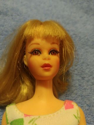 Vintage Barbie Blonde Bend - Leg Francie Doll 1965 W Orig Swimsuit