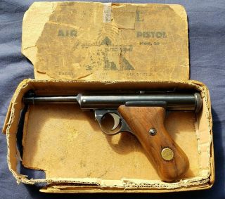 Antique Vintage Haenel Model 28.  177 Cal.  Pellet Gun Pre - Wwii W Remnants Of Box