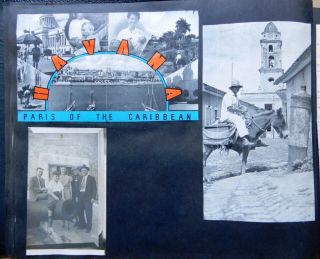 1930 ' s PHOTO ALBUM SCRAPBOOK VINTAGE TRAVEL PICTURES CUBA FLORIDA ORLEANS 2