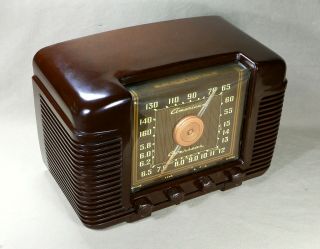 Crosley Model 66TA Antique Bakelite AM/ Short Wave Radio 1946 Recently Serviced 3