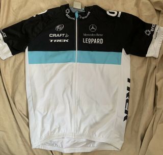 Vintage Trek Leopard Team Cycling Jersey Size Xl Andy Schleck/fabian Cancellara