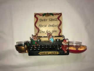 Vintage Christmas Candle Holder,  Yankee Candle