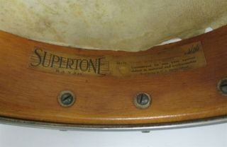 Supertone No.  405 The Amateur Vintage Banjo Head Only 10 " Diameter 2.  5 " Depth
