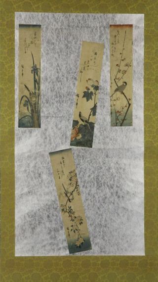 Japanese Hanging Scroll Art Woodblock Prints Utagawa Hiroshige E9284