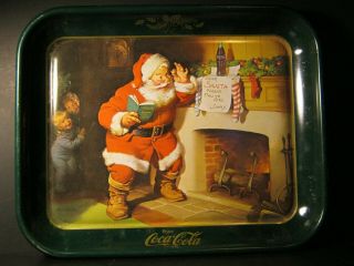 Vintage - Christmas - Coca - Cola Tray - Dear Santa - 1989