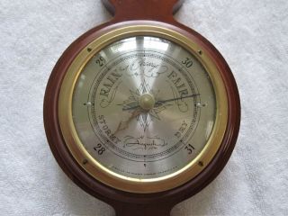Vintage Airguide Banjo Wooden Weather Station Thermometer Barometer Hygrometer