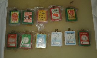11 Vintage Permanent Match Lighters W/ Instructions - 1960 