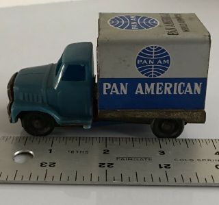 1950’s Pan American Tin/plastic Friction Toy Box Truck