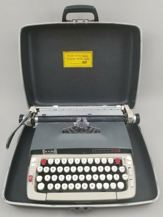 Vintage Smith Corona Classic 12 Typewriter With Case For Repair