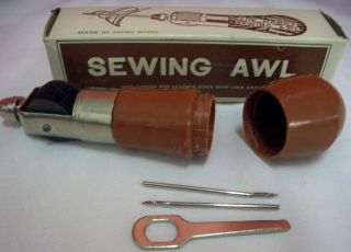 Vintage Sewing Awl Made In Hong Kong Sews Canvas Leather Crafts